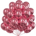 thumbnail image 1 of Globo de látex redondo con confeti, globo de Color metálico de 12 pulgadas, dorado y plateado, decoración para aniversario, boda y fiesta de cumpleaños, 1 of 7