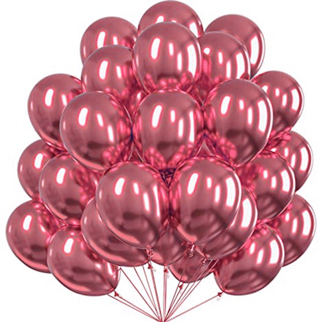 Globo de látex redondo con confeti, globo de Color metálico de 12 pulgadas, dorado y plateado, decoración para aniversario, boda y fiesta de cumpleaños