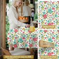 thumbnail image 5 of Pioneer Flower Floral Print Pattern Round Tablecloth 70"x70", Wrinkle Resistant Wipeable Table Cover for Kitchen Dining Room Picnic Patio and Party, 5 of 6