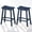 Navy Blue, variant on Outdoor Bar Stools Set of 2, 29 inch HDPE Patio Stools, 500lbs Heavy Duty Saddle Seat Bar Chairs for Kitchen Island, Balcony & Backyard (Black)