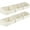Beige, variant on Trapezoid Closet Shelf Organizer - Large Baskets for Organizing, Fabric Storage Box for Shelves, Cube Storage Bins for Clothes, Books, Blankets, 3 Pack, Beige