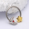thumbnail image 2 of Nose ring, star, nose ring, moon nose ring, creative nose ring, 2 of 5