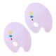 thumbnail image 1 of Paleta de colores de plástico plana elíptica Paleta de colores PP pintada a mano para adultos, niños y estudiantes Zhivalor BST3023354, 1 of 5