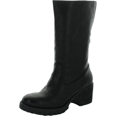 

Yellow Box Womens Tame Faux Leather Lug Sole Mid-Calf Boots