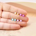 thumbnail image 4 of Boucles d'Oreilles à Thème Iridescent Adorables Délicates et Rêveuses en Étincelant Multicolore, 4 of 6