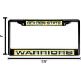 thumbnail image 4 of Golden State Basketball Warriors (Set of 2) Black Metal Laser Cut License Plate Frames, 4 of 6