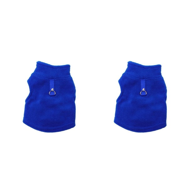 Greeniant Ropa para perros Camisa para cachorros Chaleco para cachorros Otoño e invierno Azul 2piezas