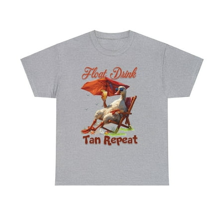 Goose Beach Lovers Shirt Float Drink tan Repeat Summer Shirt ID-0224-LW5J