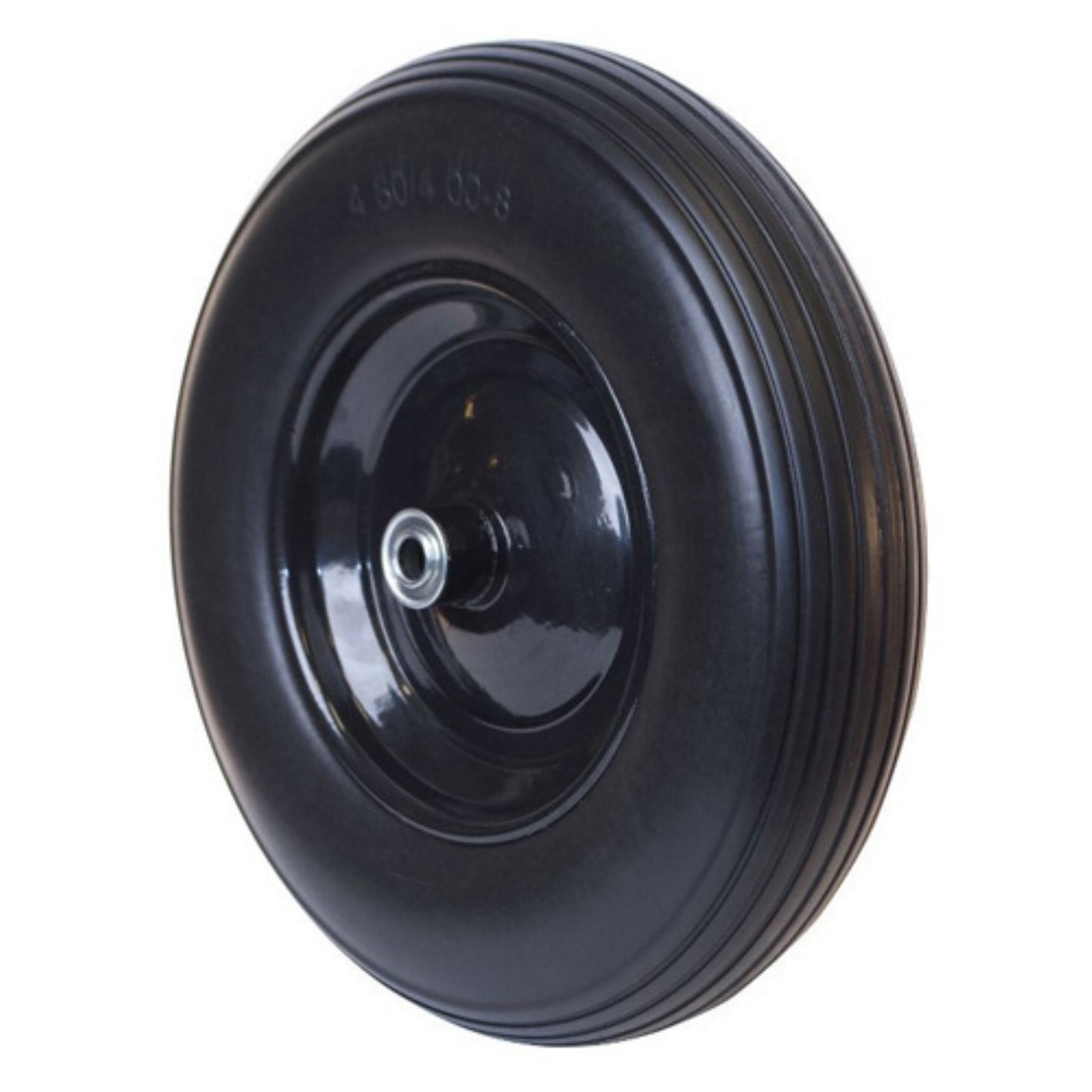 Ireko Anti Flat Ribbed Replacement Wheel for Wheelbarrow 16 Inches No Flat Tire Black Product ID 