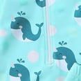 thumbnail image 5 of Gerichy Boys Swim Set, 2T 3T 4T 5T Swimsuit Boys Summer Toddler Boys Girls Short Sleeve Cartoon Dinosaur Prints 1 Piece Swimwear Beach Swimsuit Bikini, 5 of 6