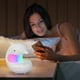 thumbnail image 5 of Luz nocturna inalámbrica, lámpara de ambiente con altavoz Bluetooth, lámpara de mesita de noche con cambio de color RGB, recargable por USB, 7 colores, temporizador, control táctil, para decoración d, 5 of 7