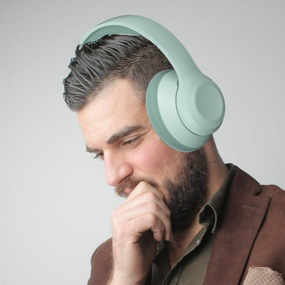 Back to School Gifts under $5 Headset Bluetooth Headphones Noise Cancellation Plug-in Stereo Wireless Headset on Clearance