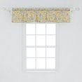 thumbnail image 2 of Ambesonne Vintage Window Valance, Romantic Blooming Roses, 42" x 12", Earth Yellow and Beige, 2 of 3