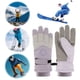 thumbnail image 5 of Guantes Esquí Invierno Unisex Snowboard Cuero PU Antideslizante Pantalla Táctil Impermeable M ( ) Púrpura Blanco, 5 of 9