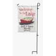 thumbnail image 4 of Printtoo White Welcome To The Lake Outdoor Personalized Camping Flags For Campers Double SidedFlagCampsiteFlagOutdoor Garden Sign, 4 of 4