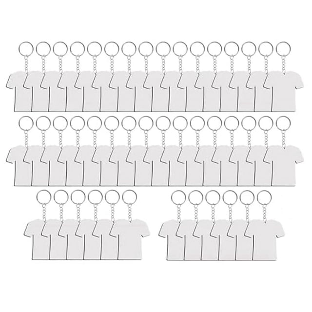 135 Piezas de Llaveros de Sublimación en de Doble Cara de MDF, Llaveros de Sublimación por Transferencia de , Etiquetas para Equipaje en