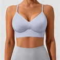 thumbnail image 4 of Jelly Bra Strapless Bra Low Back Halter Tops for Women Push Up Bralette Spaghetti Strap Bra Backless Bra Push Up Workout Bras for Women Blue XL, 4 of 7