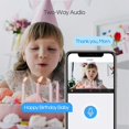thumbnail image 3 of Cámara de seguridad WiFi para interiores 1080P, cámara IP inalámbrica, cámara para bebés/mascotas compatible con Alexa, gran angular de 135°, detección de movimiento, audio bidireccional, visión nocturna de 7,5 m (2 piezas) esquí esquí Gafas de esquí, 3 of 5