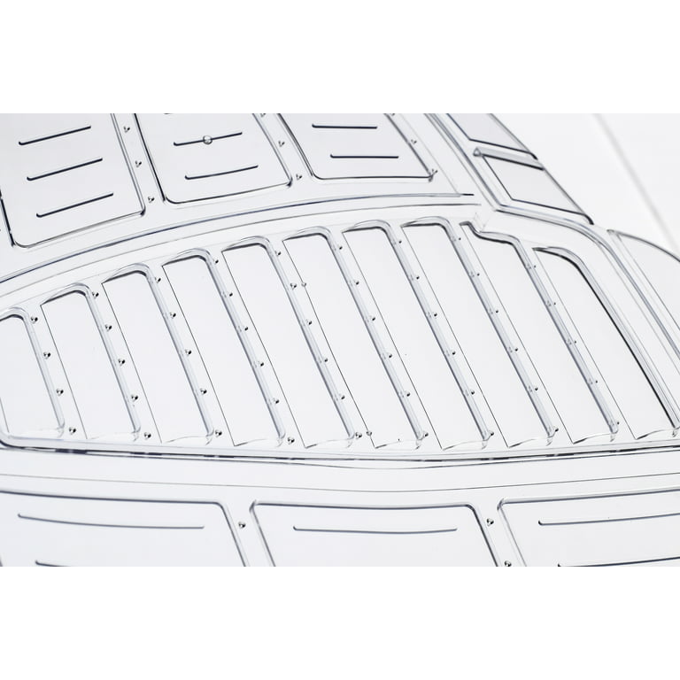 Auto Drive 4pc PVC Floor Mats Toll Clear - Universal Fit