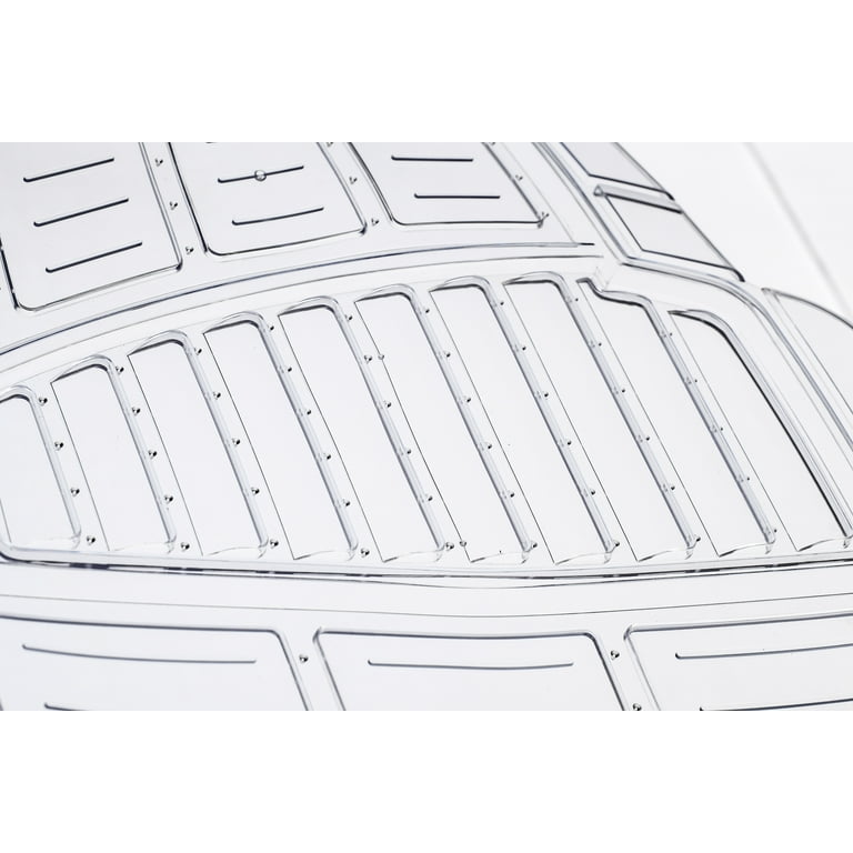 Auto Drive 4pc PVC Floor Mats Toll Clear Universal Fit