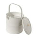 thumbnail image 5 of Cubo de basura para desechos de té, bote de basura para accesorios de mesa de ceremonia, grande, portátil con Blanco, 5 of 9