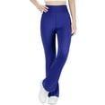 thumbnail image 4 of BIG ELEPHANT Fleece Lined Lightweight Flare Leggings, Girls High Waisted Flared Pants for Winter, 4 of 8