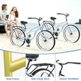 thumbnail image 2 of 26 inch Bike for Adults, Beach Cruiser Bike for Women Men, Single Speed Cruiser Bicycle with Dual Brakes, City Bike, Commuter Bike, 85% Assembled, Silver, 2 of 6