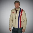 thumbnail image 2 of GrandPrix Originals Men's Roadmaster Cotton Jacket - Navy/Sand, 2 of 5