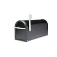 thumbnail image 5 of Chadwick Post Mount Mailbox Black with Nickel Flag, 5 of 6