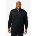 thumbnail image 3 of KingSize Men's Big & Tall Performance Dot 1/4 Zip Sweatshirt, 3 of 3