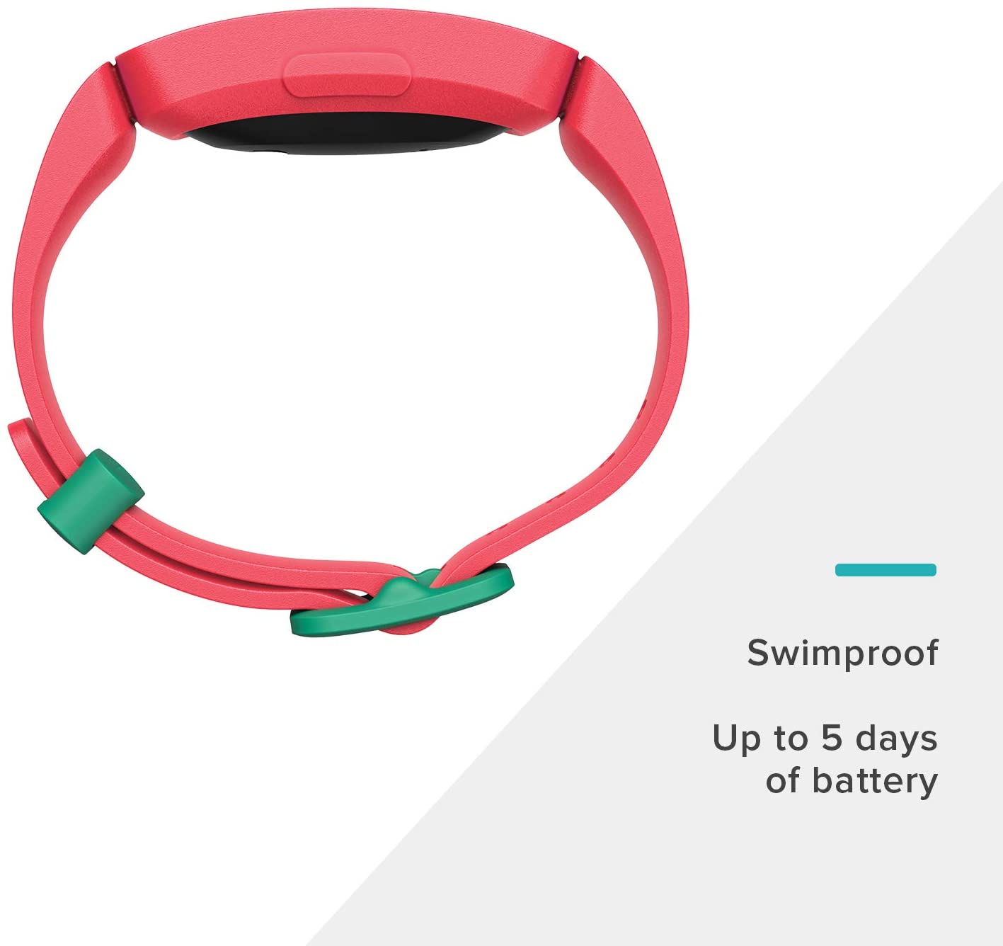 Fitbit Ace 2 Activity Tracker for Kids, Watermelon + Teal - image 3 of 10