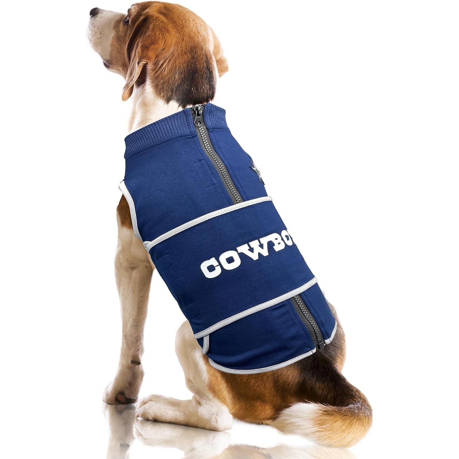 Pets First NFL Dallas Cowboys Dog Anxiety Calming Shirt Soothing Solution Vest, Dogs & Cats Keeps Dogs Calm & Feeling Safe, Relaxing Jacket, Small