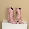 thumbnail image 4 of Pink Women Slouch Boots Foldable Top Comfortable For Casual Outings, 4 of 6