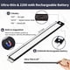 thumbnail image 5 of Paquete de 2 luces LED con sensor de movimiento para debajo del gabinete, 69 LED magnéticos ultrafinos, luz recargable inalámbrica de 2200 mAh, luz magnética para mostrador de cocina JAMW Sencillez, 5 of 5