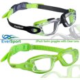 thumbnail image 4 of Kids Swim Goggles, Pack of 2 Swimming Goggles for Children Teens, Anti-Fog Anti-UV Youth Swim Glasses for Age4-16, 4 of 5