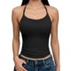 thumbnail image 1 of Camisetas sin Mangas para las Mujeres con Cuello Redondo sin Espalda Camisetas de Moda Casual de Poliéster de Longitud Regular, 1 of 5