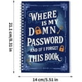 thumbnail image 2 of Password Keeper Spiral Notebook, A Compact Password Organizer Book, Portable Journal for Account Info, Practical Gag Gift for Men Women Teens Families Office Workers(blue-a), 2 of 9