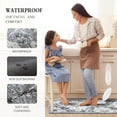 thumbnail image 4 of Kitchen Mats for Floor Anti Fatigue 2 Piece Set Cushioned Kitchen Rugs Blue Gray Waterproof Non-Skid Comfort Standing Mat Anti Fatigue for Work Desk Office(17x29+17x47Inch), 4 of 6