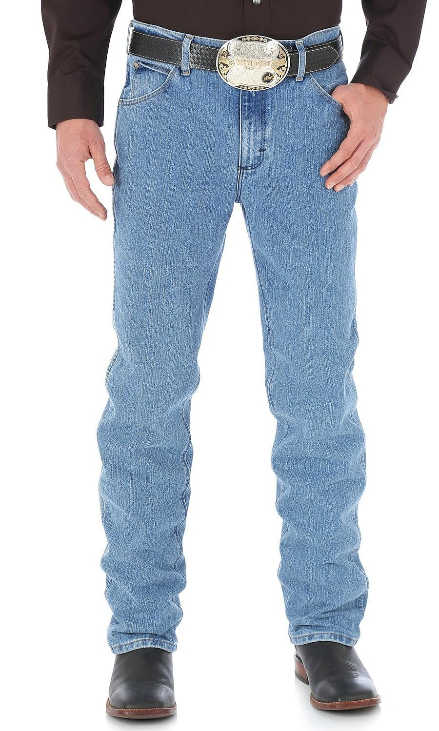 Wrangler Mens Premium Performance Cool Vantage Cowboy Cut Slim Fit Jeans 36MCVLS 
