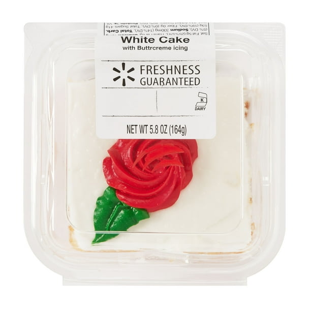 Freshness Guaranteed White Cake Square 5 8 Oz Walmart Com
