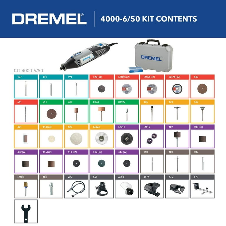 Dremel 4000 6/50 Kit - The Compleat Sculptor - The Compleat Sculptor