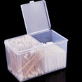 thumbnail image 2 of Organizador de maquillaje Sunnimix 2 Rejillas Bola De Bud Swab Pad Nail Holder Caja De Almacenamiento Cosmético Claro, 2 of 8