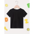 thumbnail image 3 of BACK OFF J'ai un Papa Fou... T-shirt à Manches Courtes Col Rond Imprimé Chandail Polyvalent pour Filles Été Extérieur, 3 of 7
