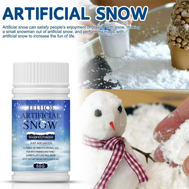 Tiitstoy Artificial Snow and Snow, Winter, Indoor Shooting, Setting, Window  Decoration, Fake Snowflakes 50G