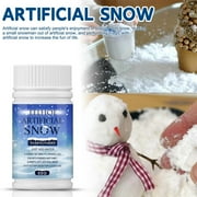 RKZDSR Artificial Instant Snow Powder - 50g Inflatable Snow for Winter Decorations, Fake Snowflakes for Indoor Shooting, Holiday Crafts & Party Decor - Eco-Friendly, Easy to Use