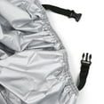 thumbnail image 4 of Black+Silver Waterproof Motorcycle Bike Cover Scooter Rain Outdoor Protector, 4 of 7