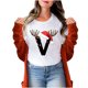 thumbnail image 4 of Fiudx Camisas para Mujer Camiseta Informal de Manga Corta con Cuello Redondo y Estampado Informal a La Moda para Mujer, 4 of 4