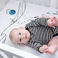 thumbnail image 4 of JumpOff Jo - Fitted Mini Crib Sheet for Portable Crib, Playard, and Playpen Mattresses and Mats, Super Soft 100% Cotton, 24 in. x 38 in. - Moonlight Mermaid, 4 of 8