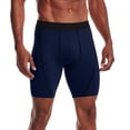 thumbnail image 2 of BRANROY Men's Running Cycling Swim Shorts - Lightweight Compression Color-Block Athletic Shorts for Men,Gym Shorts and Running Shorts,Navy,L, 2 of 5