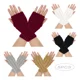 thumbnail image 1 of 5 Par Guantes Sin Dedos Mujer Invierno Frío Regalos Navidad, 1 of 7